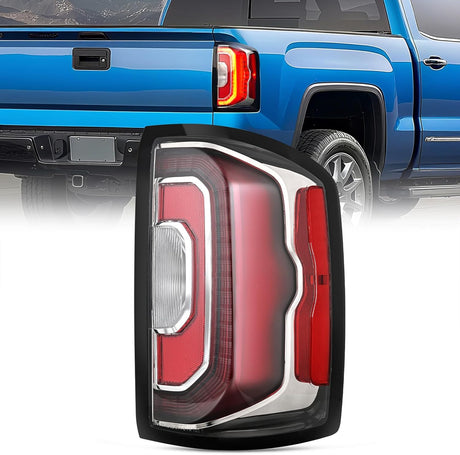 Taillight Assembly Compatible with 2016 2017 2018 GMC Sierra 1500 Tail Light with LED Type OE Style Rear Lamp Replacement Passenger Side