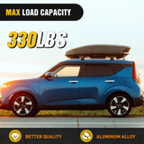Roof Rack Cross Bars Compatible with Kia Soul 2020 2021 2022 with Factory Side Rails,220LBS Adjustable Aluminum Less Wind Noise Car Crossbars for Cargo Carrier Luggage Box Kayak Tent Snowboard