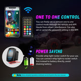 LED Whip Light 1 PC 3FT COB RGB Lighted Antenna Whips with Spring Base Remote & App Control DIY Chasing Patterns for Can-am Offroad ATV UTV RZR Polaris Dune Buggy 4-Wheeler Truck