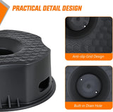 Trailer Jack Block RV Camper Stabilizer Leveling Blocks 10000lb 2PC | Heavy Duty RV Leveling Block for Travel Trailer with Bag, Universal Fit for Tongue Jack Post Foot 5th Wheels, Black