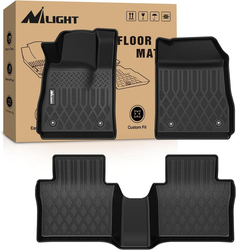TPE Floor Mats for Chevy Impala 2014 2015 2016 2017 2018 2019 2020 (Not for Vinyl Floors) All Weather Custom Fit Heavy Duty Floor Liners