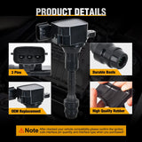 Ignition Coil Pack Fit for Nissan Infiniti Suzuki Equator Murano Altima Maxima Pathfinder Quest Xterra NV1500/2500/3500 I35 QX4 2002-2014 3.5L 4.0L V6 OE# UF349 C1406 Ignition Coils Set of 6