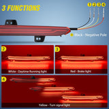 Rear Bumper Tail Light Compatible with 2018 2019 2020 2021 2022 Honda Accord 10th Red Lens LED Reflector Rear Bumper Lamps Brake Turn Signal Sequential Flashing Driving Taillights Replacement