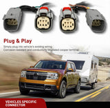 4 Pin Trailer Wiring Harness Kit 56477 Vehicle Standard 4 Way Connector Custom for 2022 2023 2024 2025 Ford Maverick Simple Fit Tow Hitch Harness