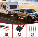 Wiring Harness Kit Brake Controller Wiring Harness Adapter for Tekonsha Reese and Draw-Tite Trailer Brake Controller Side Plug 31-Inches Towing Hitch Trailer RV