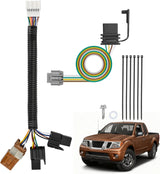 4 Pin Trailer Wiring Harness Kit 56225 Custom for 2005-2025 Nissan Frontier 2005 2006 2007 2008 2009 2010 2012 2013 2014 2015 Xterra 2005-2012 Pathfinder 2009-2012 Suzuki Equator