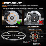 4PCS 15.5inch Double Row LED Wheel Ring Lights Pure White with Remote Control w/Turn Signal Braking and Reverse Function Dual Row for Car Van SUV Truck