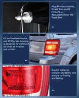 Taillight Assembly Compatible with 2008 2009 2010 2011 2012 Ford Escape Tail Lights Rear Lamp Replacement OE Style Passenger Side