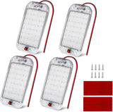 LED Dome Light 8PCS 6 Inch Interior Light White | 48 LEDs 800LM Output with On Off Switch and 12V-85V Compatibility for RV Enclosed Cargo Trailer Truck Boat and Van