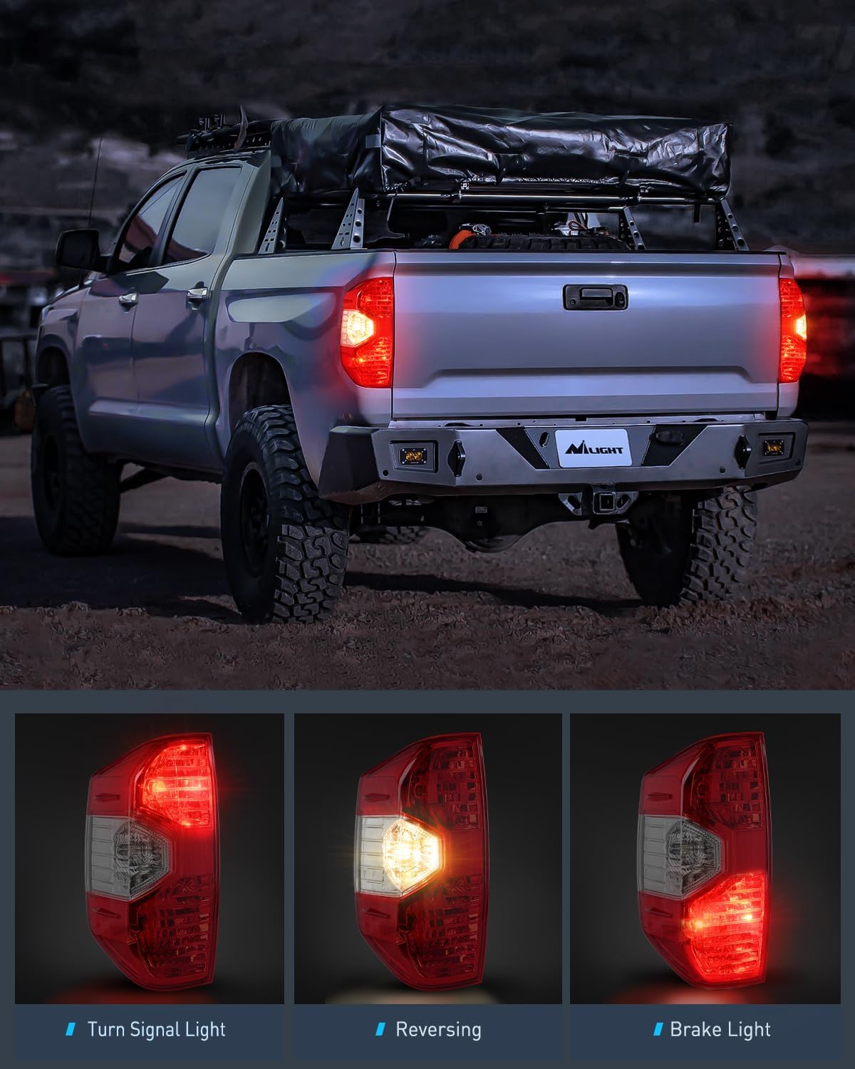 2014-2021 Toyota Tundra Taillight Assembly Rear Lamp Replacement OE Style Driver Side Nilight