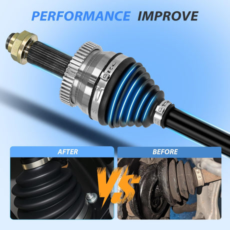 CV Axle Shaft Assembly Compatible with 2015 2016 2017 2018 2019 Hyundai Sonata L4 2.4L 2016-2020 Kia Optima Half-Shaft Assemblies Replacement Front Wheel Driver Side