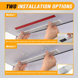 LED Interior Light Bar 2PCS 16.5 Inch Dimmable Strip Lights | Three Color Dimmable Lighting with Memory Function 168 LEDs and 12V to 30V Compatibility for RV Enclosed Cargo Trailer Boat