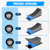 Camper Leveling Blocks 6 Inch, RV Wheel levelers for Single Dual Axle Travel Trailers, 2 Packs