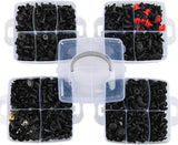 941Pcs Car Push Retainer Clips Auto Fasteners Kit Included 30 Sizes Nylon Bumper Fender Rivets Door Trim Panel Clips with 1 Fasteners Remover 10 Cable Ties for Toyota GM Ford Honda Chevy