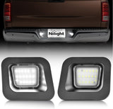License Plate Lights Compatible with 2003 2004 2005 2006 2007 2008 2009 2010 2011 2012 2013 2014 2015 2016 2017 2018 Dodge Ram with Clear Lens Black housing 6000K White 2PCS Pack