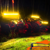 52 Inch LED Light Bar 783 LED Chips Curved Triple Row Fog Light Yellow Beam Spot Flood Combo High Power LED Driving Lights Off Road Lights for Trucks SUV UTV ATV Truck Van 4x4 Boat