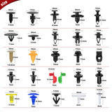 860Pcs Car Push Retainer Clips & Auto Fasteners Assortment -26 Most Popular Sizes Nylon Bumper Fender Rivets with 10 Cable Ties and Fasteners Remover for Toyota GM Ford Honda Chevy