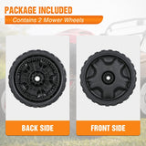 Lawn Mower Wheels Replacement 8 Inch 634-05040 Assembly, Lawnmower Wheels Compatible with MTD, Cub Cadet, Craftsman M210 M215 M230 M250 M270 M275 Walk-Behind Mower, 2-Pack