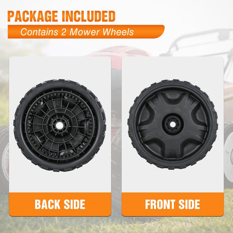 Lawn Mower Wheels Replacement 8 Inch 634-05040 Assembly, Lawnmower Wheels Compatible with MTD, Cub Cadet, Craftsman M210 M215 M230 M250 M270 M275 Walk-Behind Mower, 2-Pack