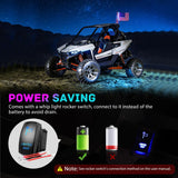 COB RGB LED Whip Light 1PC 2FT Spiral Antenna Whips | Bluetooth APP and Remote Control with DIY Chasing Patterns Music Sync and Spring Base for ATV UTV RZR Can Am and Truck