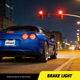 Third Brake Light Tail High Mount 3rd Stop Lights Smoked Lens Compatible with Chevy Corvette C5 1997 1998 1999 2000 2001 2002 2003 2004 Car Rear Center Cab Lamp