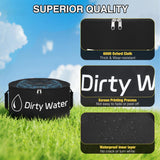 1 Pack RV Sewer Hose Storage Bag, Waterproof Utility Bag with Visible Cover Dual Zipper Closure RV Storage & Organization for Sewer Fresh Water Hoses Electrical Cords Camper Tools Accessories