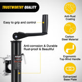 Trailer Jack 2000LBS Heavy Duty Swivel Bolt-On Trailer Jack 10 Inch Vertical Travel Alloy Steel Utility Trailers Tongue Jack Stand for RV Boat Horse Trailers Camper Utility Yacht Matt Black