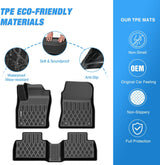 TPE Floor Mats for Nissan Kicks 2025 2026 All Weather Custom Fit Heavy Duty Floor Liners