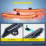 Rear Bumper Tail Light Compatible with 2018 2019 2020 2021 2022 Honda Accord 10th Smoke Lens LED Reflector Rear Bumper Lamp Brake Turn Signal Sequential Flashing Driving Taillights Replacement