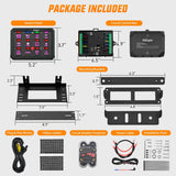 12 Gang Switch Panel Circuit Control Relay System APP RGB Backlight Fuse Wiring Harness Toggle Momentary Strobe Flash Modes Automatic Dimmable 12V 24V for Car Truck Camper SUV