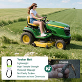 GX21833 Deck Belt for John Deere 48 inch Mower Deck Drive Belt 1/2 Inch x 141 Inch Lawn Mower Belts for John Deere D140 D120 D150 D160 L120 L145 L155 LA130 Z255 Z355 Z355E Durable Aramid Cord #GX20571