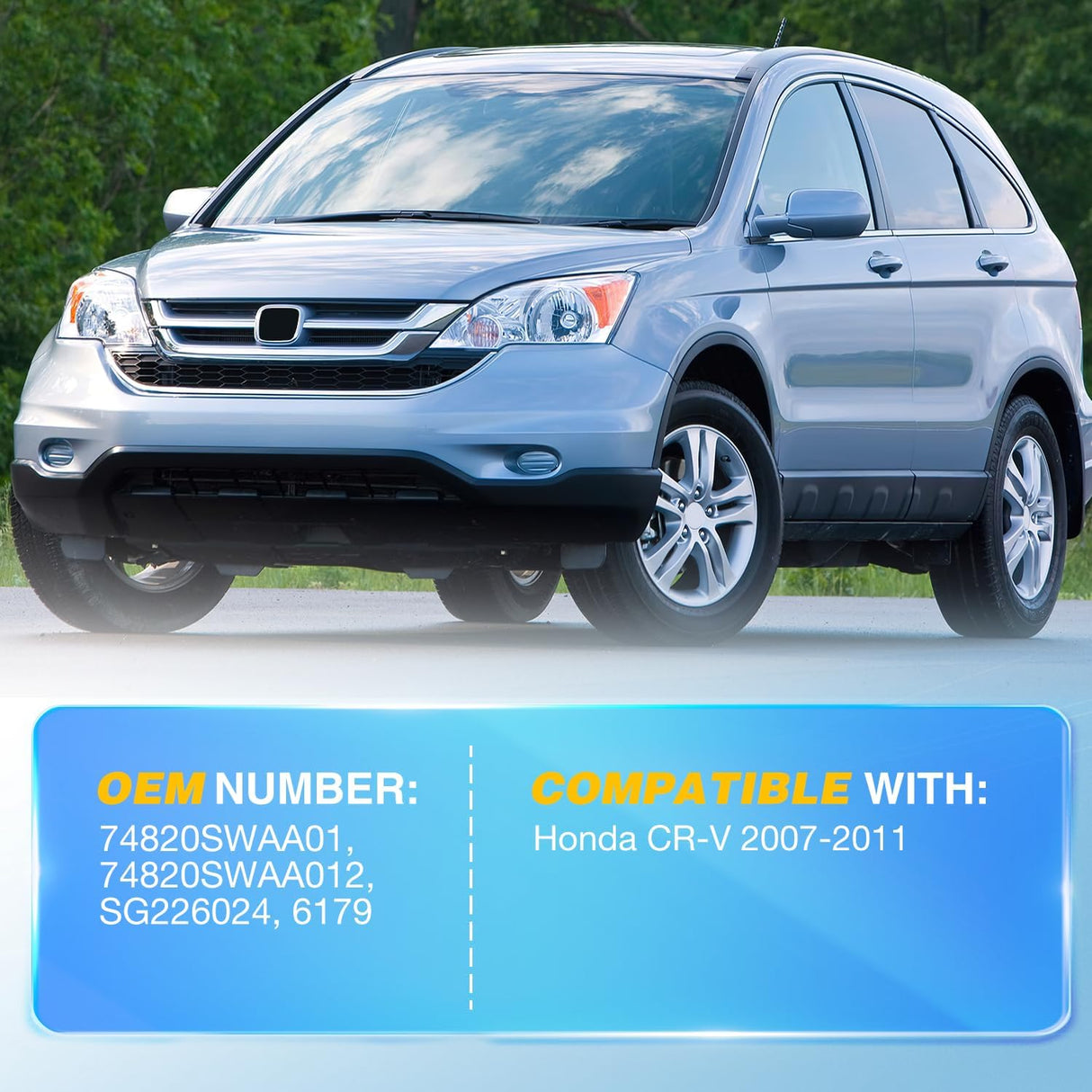 Rear Hatch Struts 6179 for Honda CR-V 2007-2011, Tailgate Lift Supports Rear Door Shocks 25 Inch, 2PCS Set Rod