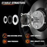 Front Wheel Bearing Hubs for Ford F-150 2005 2006 2007 2008 4WD | For 2005-2008 Ford Lobo and 2006-2008 Lincoln Mark LT, Direct Replacement, Smooth & Quiet Operation-2Pack