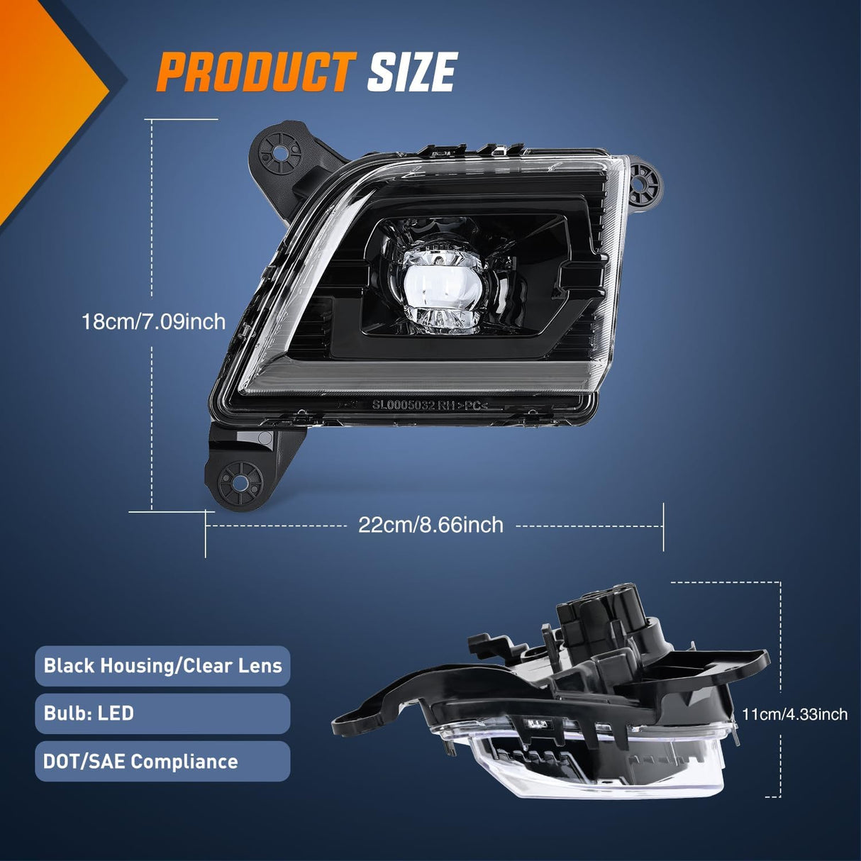 Fog Light Assembly Compatible with 2019 2020 2021 2022 2023 Chevrolet Silverado 1500 2020-2023 Chevy Silverado 2500HD 3500HD Smoke Lens Driver and Passenger Side