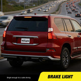 Third Brake Light for Toyota XA40 2013-2018 and GX460 2010-2019 | for Toyota XA40 2013-2018, GX460 2010-2019, High Mount 3rd Stop LED Tail Van SUV Rear Cab Center Lamp, Smoked Lens