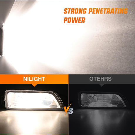 Fog Lights Assembly Compatible with 2003 2004 2005 2006 2007 Honda Accord 4Door Sedan 2004-2008 Acura TL w/H11 12V 55W Bulbs Clear Lens Driver and Passenger Side