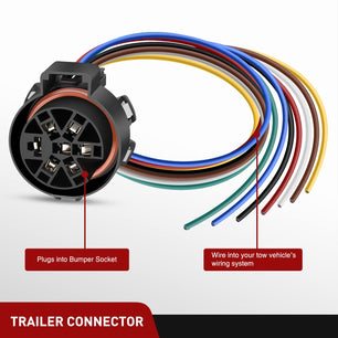 USCAR 7 Pin Trailer Wiring Harness Nilight