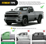Running Boards for 2007-2018 Chevrolet Silverado GMC Sierra 1500HD 2007-2019 Chevy Silverado GMC Sierra 2500HD 3500HD Regular Standard Single Cab 6 Inch Side Step Nerf Bars Stainless Steel