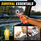 Car Emergency Kit with Jumper Cable Air Compressor Tire Repair Essential Tools First Aid Alligator Connector Electrical Kit for Travel Camping Outdoor Cars Truck SUV RV