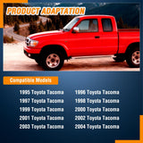 Exterior Front Driver Car Door Handle with Key Hole Compatible with 1995 96 97 98 99 00 01 02 03 2004 Toyota Tacoma Outside Door Handles Black Replaces OEM #91319, 79344, 69220-35020,TO1310117