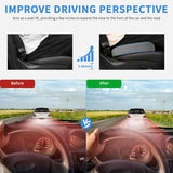 Car Seat Cushion Gray Velvet Gel Memory Foam Seats Soft and Comfortable Suitable for Daily Life and Driving Relieves Sciatica and Tailbone Pain Improves Drive Vision