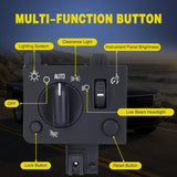 Headlight Dimmer Switch Compatible with 2004 2005 2006 2007 2008 2009 2000 2010 2011 2012 Chevy Colorado 2004-2012 GMC Canyon Warm White LED Light w/o Fog Light