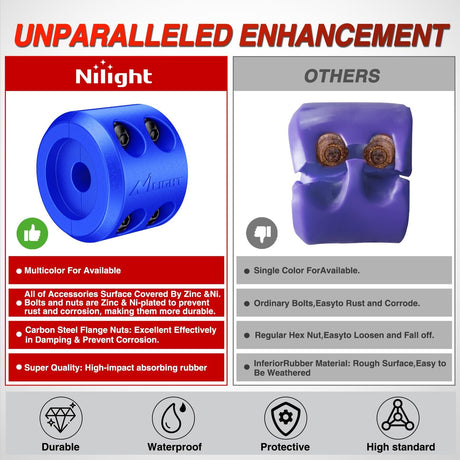 Winch Stopper for ATV UTV Truck SUV Winch Cable Hook Rubber Stopper 2 Pack Protect Towing Hook Synthetic Rope Winch Accessories Rope Line Saver with Stainless Steel Screws Allen Wrenc, Blue