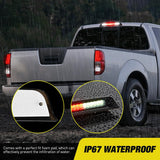 Third Brake Light Tail High Mount 3rd Stop Cargo Reverse Lights Smoked Lens Compatible with Nissan Titan 2004-2015 Nissan Frontier 2005-2016 Pickup Truck Rear Cab Lamp