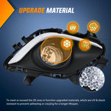 Fog Lights Assembly Compatible with 2013 2014 2015 MAZDA 6 Clear Lens Driver and Passenger Side H11 12V 55W Bulbs