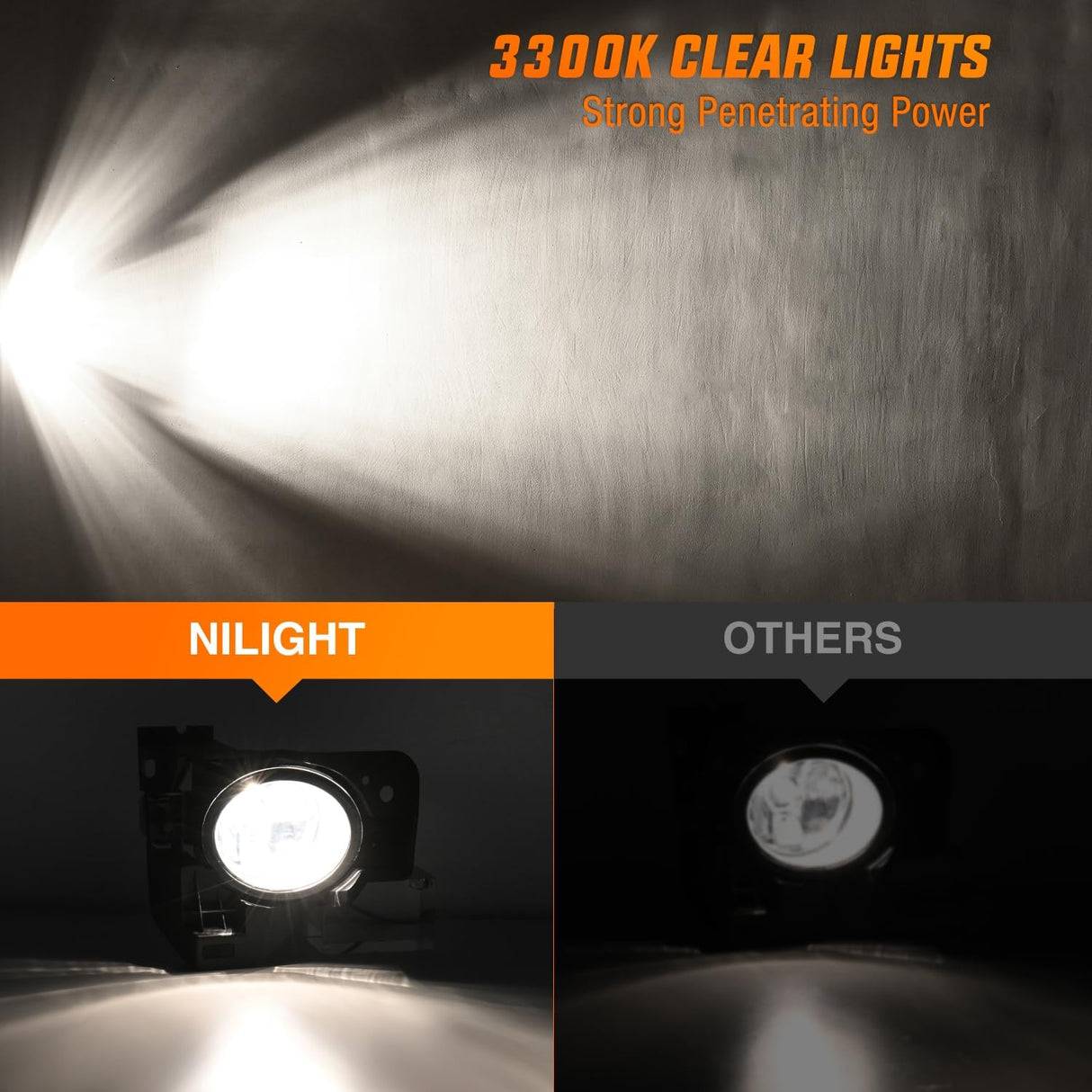 Fog Light Assembly Compatible with 2009 2010 2011 2012 2013 2014 Nissan Maxima Clear Lens Lamps Replacement H11 12V 55W Bulbs