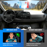 Dash Cover for 2007‑2013 Chevy Silverado / GMC Sierra 1500 2500 3500, Suede Dashboard Mat Sunshade Glare Dashboard Protector Truck Interior Accessories Black