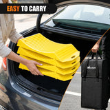 Tire Saver Ramps, 19.7 Inch RV Car Flat Spot Prevention Storage Pads, 4-Pack