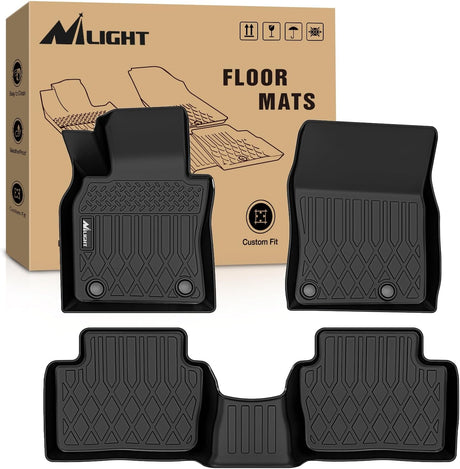 Floor Mat TPE Floor Mats for Mazda 3 (FWD Only) 2019 2020 2021 2022 2023 2024 2025 2026, All Weather Custom Fit Heavy Duty Floor Liners