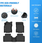 TPE Floor Mats for Nissan Rogue Sport 2017 2018 2019 2020 2021 2022 2023, All Weather Custom Fit Heavy Duty Floor Liners